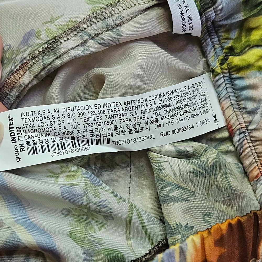 Zara Multicolor Patchwork Pants - Picture 6 of 8